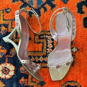 Authentic Prada Cut Out Heels Sandals